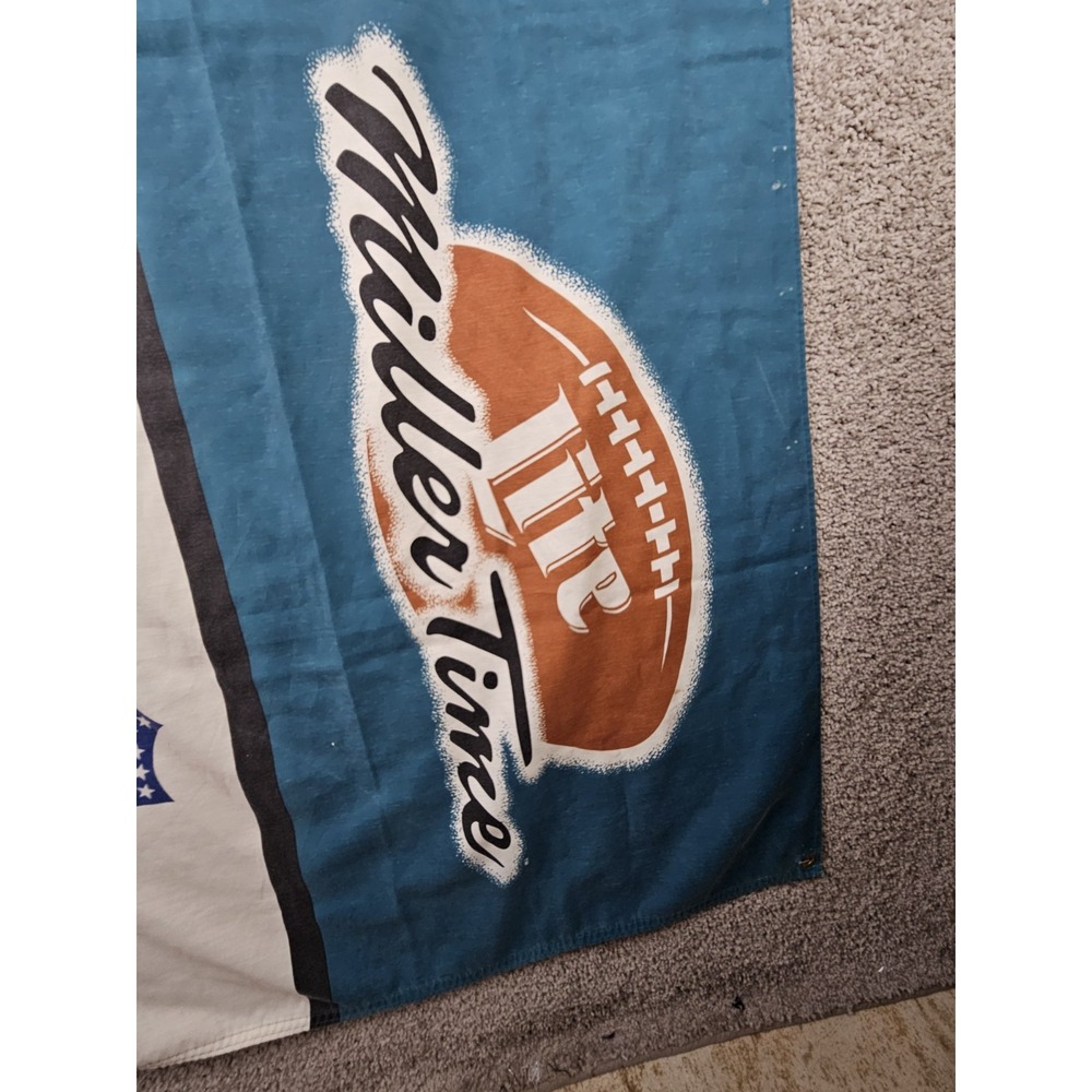 Vintage Miller Lite Time Beer Jaguars NFL Flag 60x31 1998 Vanguard Visual RARE - Picture 6 of 13